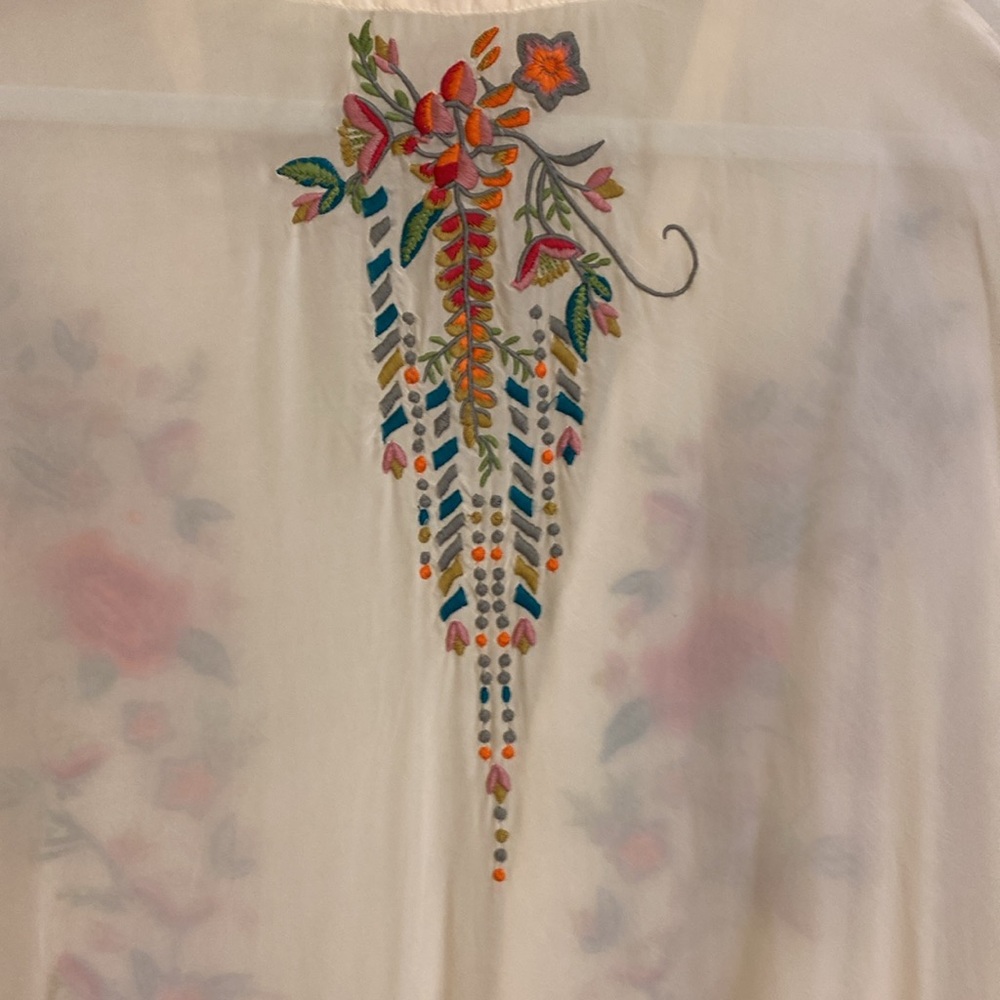 Johnny Was Kimono w/ fringe.Rare Vintage XS New w/Tags. Perfect condition. - Picture 13 of 15